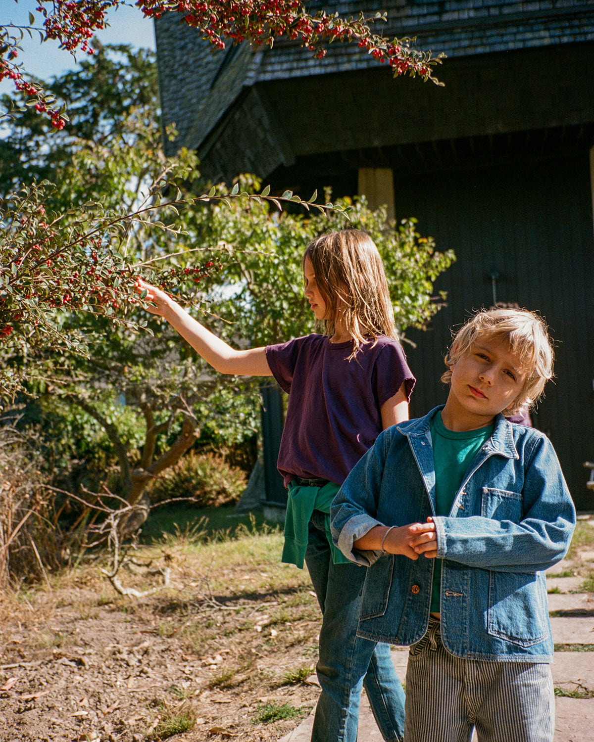 The Kids Barn Coat Denim