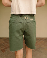 The Buckle Back Trouser Shorts Khaki