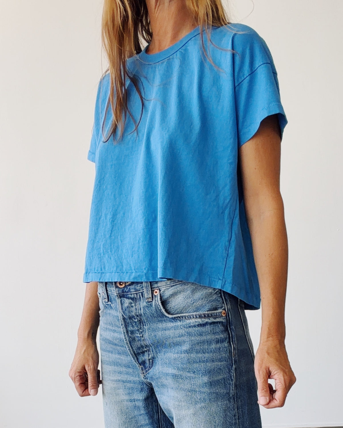 The Boxy Tee Vintage Cerulean