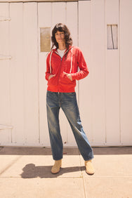 The Zip Hoodie Red
