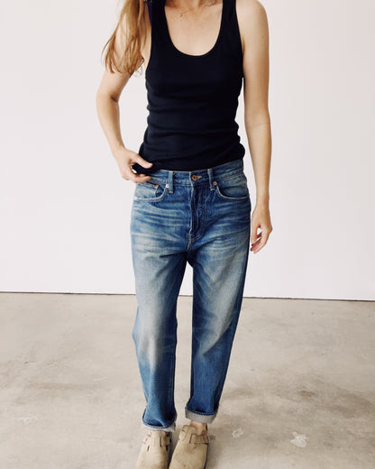 The Ribbed Tank Top Black