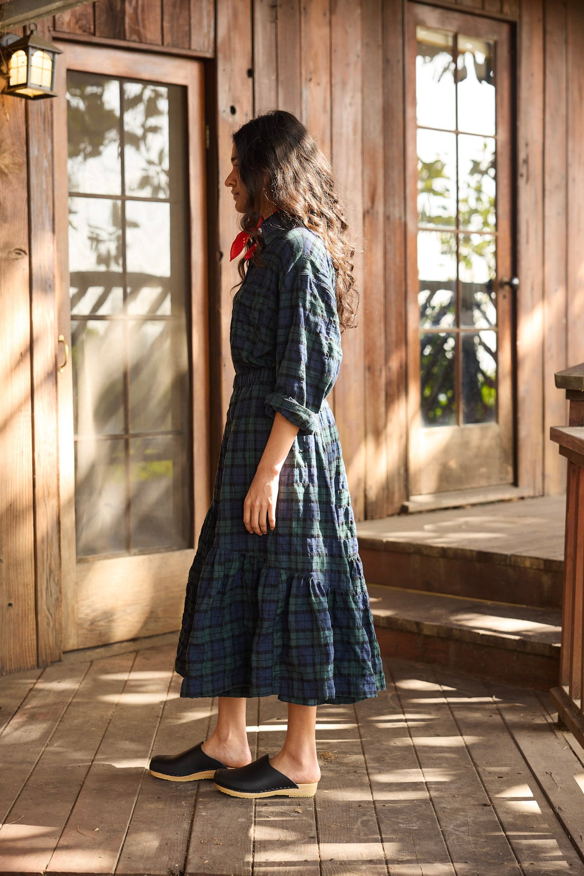 The Big Shirt Green Plaid