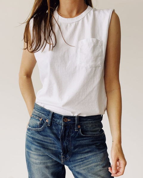 The Muscle Tee White