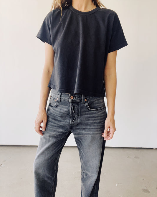 The Boxy Tee Vintage Black