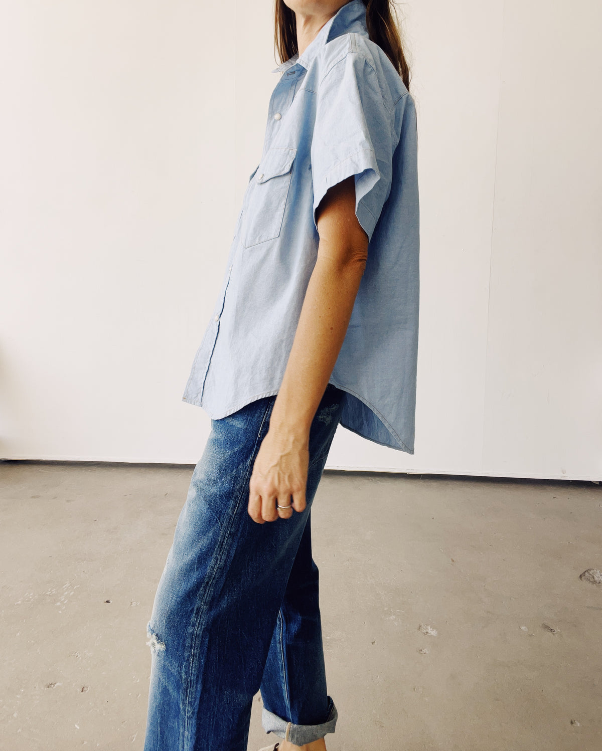 The S/S Western Shirt Chambray