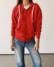 The Zip Hoodie Red