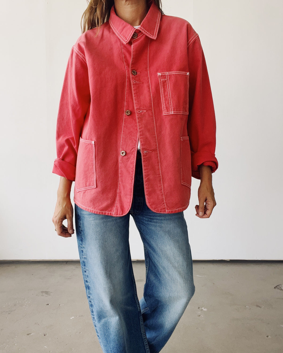The Barn Coat Faded Red