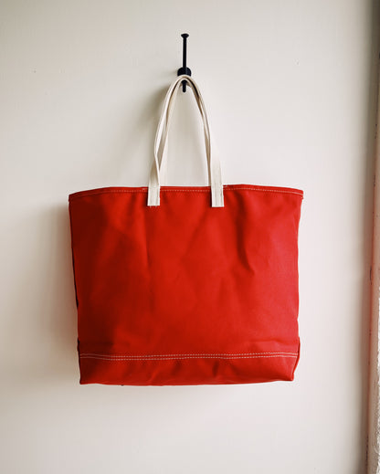 Hey Gang Canvas Tote Red