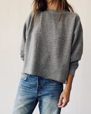 The Boxy Crop Sweatshirt P.E. Grey