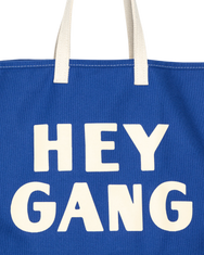 Hey Gang Canvas Tote Blue