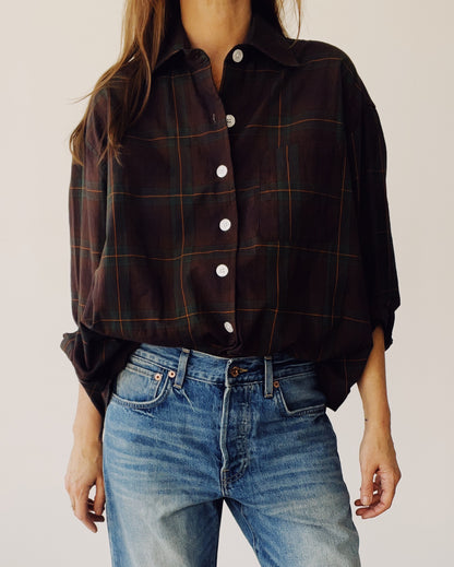 The Big Shirt Brown Plaid - PRE-ORDER