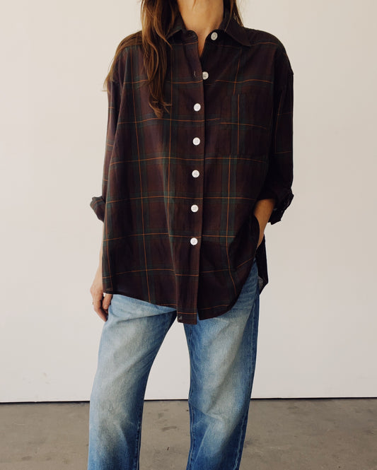 The Big Shirt Brown Plaid - PRE-ORDER