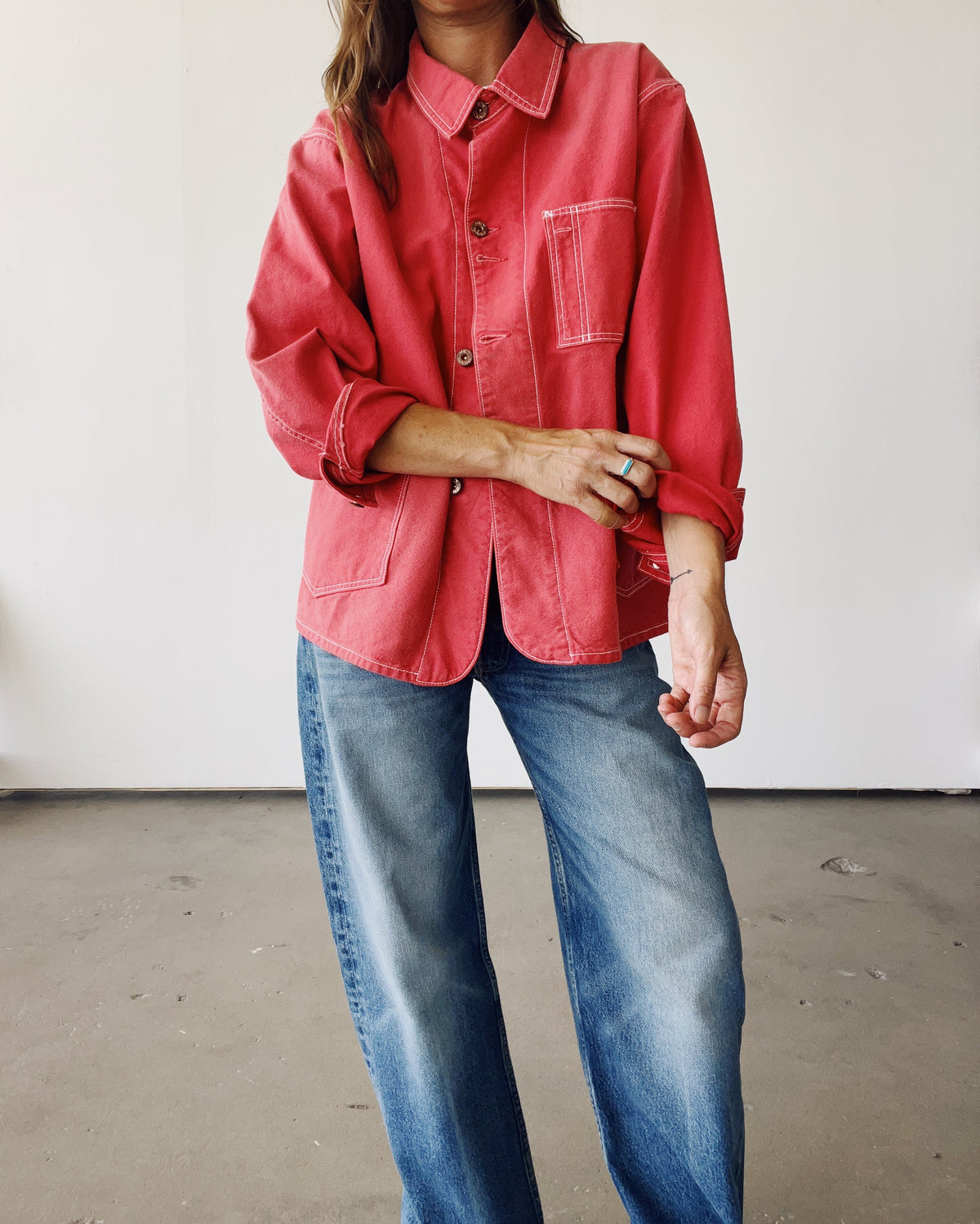 The Barn Coat Faded Red