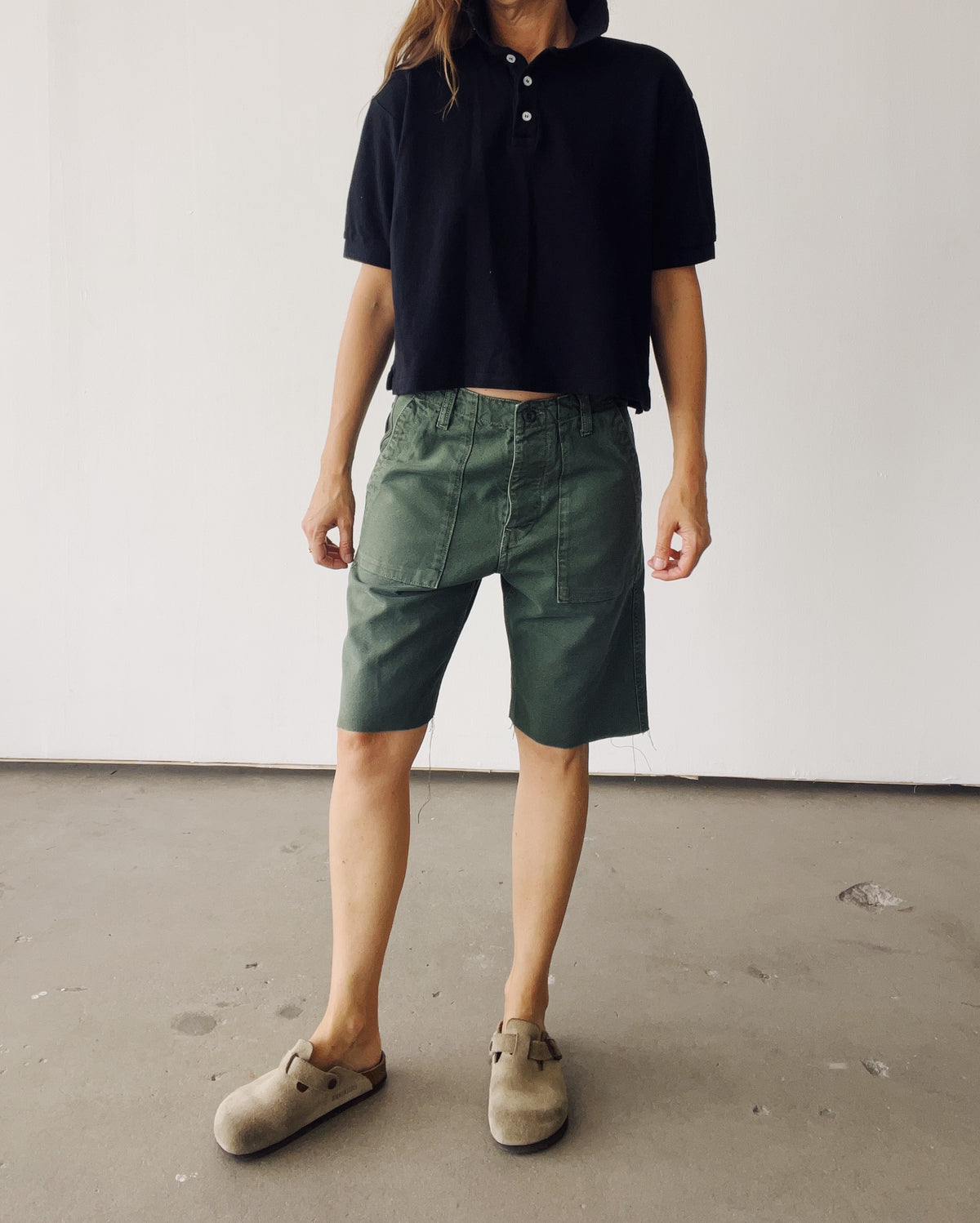 The Boxy Polo Black