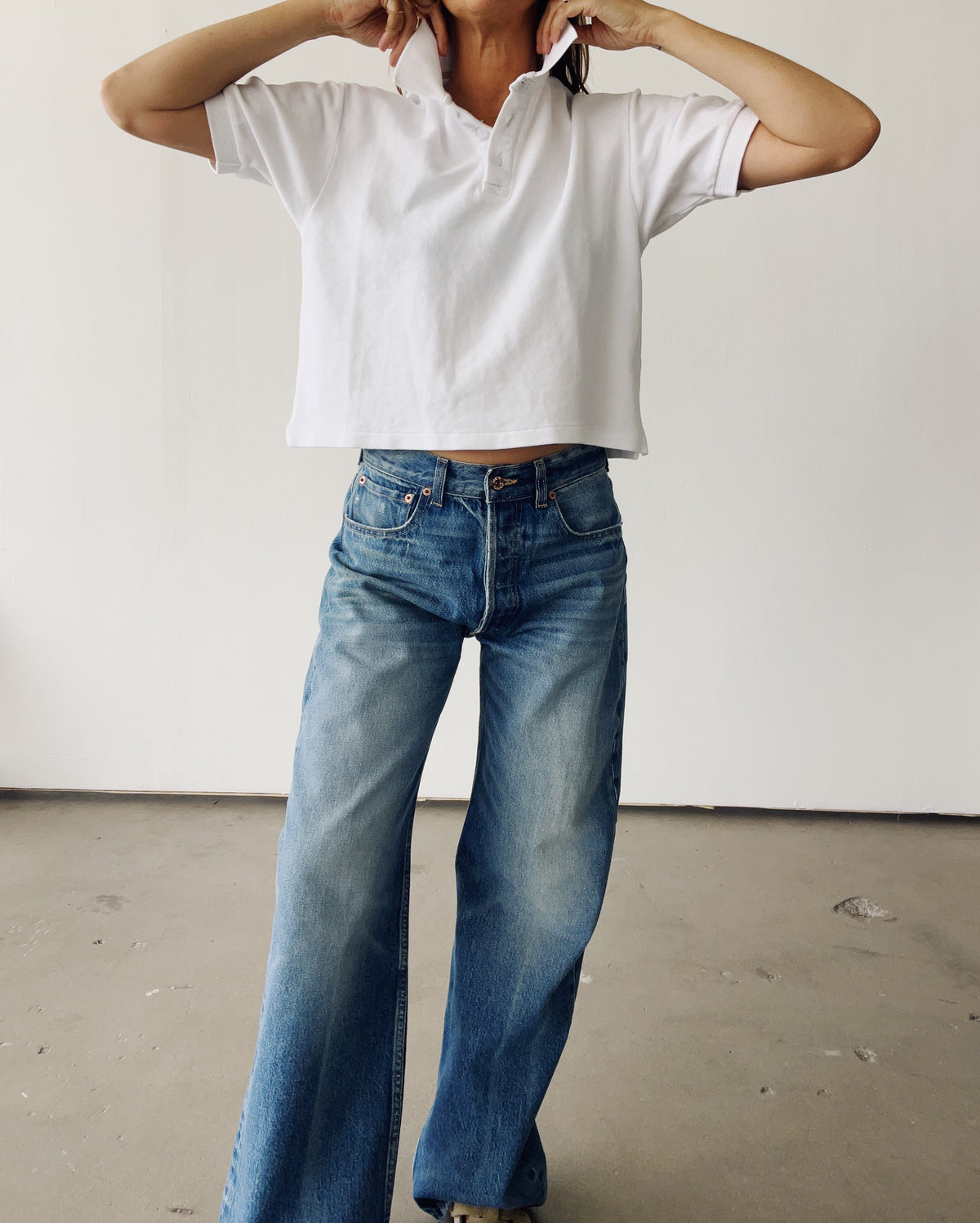 The Boxy Polo White