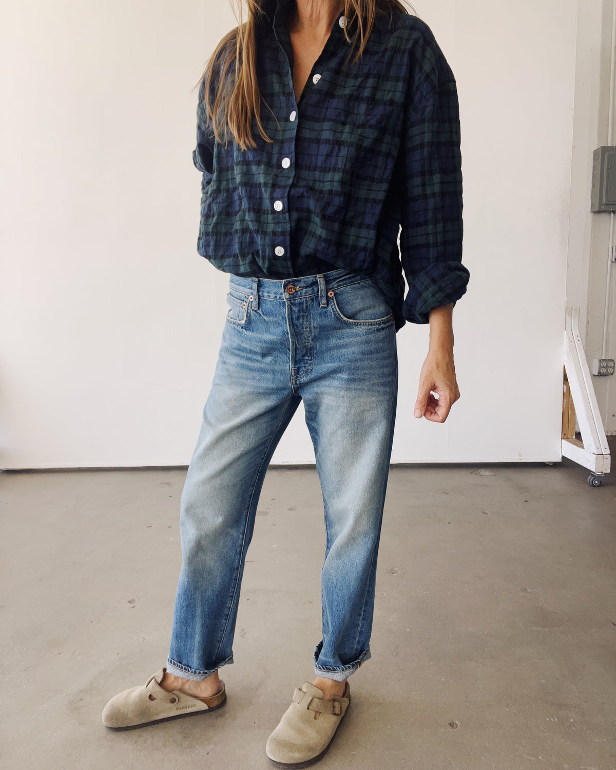 The Big Shirt Green Plaid
